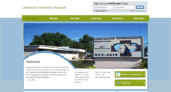 Desktop Screenshot of lakewoodvet.com